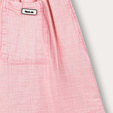 Pleated skirt with pockets - pink
