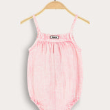 Baby overalls with suspenders - pink