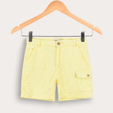 Shorts with pocket - yellow