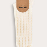 Lace knee socks - beige