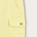 Shorts with pocket - yellow