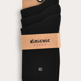 White Socks Trio - Black