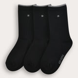 White Socks Trio - Black