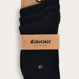 Trio of white socks - navy