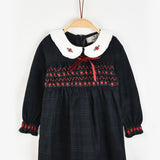Overall dress with collar - Navy
