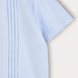 Embroidered shirt S.K. - blue