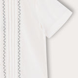 Embroidered shirt S.K. - white