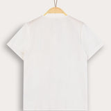 Embroidered shirt S.K. - white