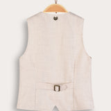 Woven vest - beige