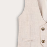 Woven vest - beige