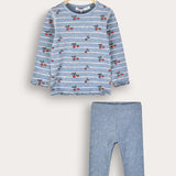 Baby Cherries Set - Light Blue
