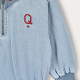 Denim shirt with embroidery - light blue