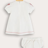 Embroidered dress - pink