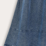 Flared Midi Skirt - Blue