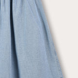 Flared denim skirt - light blue