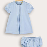 Embroidered dress - blue