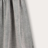 Flared denim skirt - gray