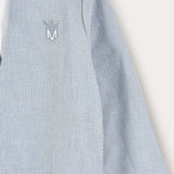 Striped Wrap Cardigan - Light Blue