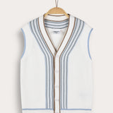 Buttoned knit cardigan - cream