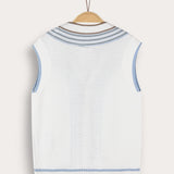 Buttoned knit cardigan - cream