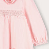 Dress with floral embroidery - pink