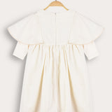 Crochet cape dress - cream