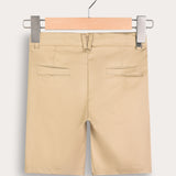 Cotton Satin Shorts - Beige