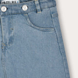 5-pocket denim skirt - blue