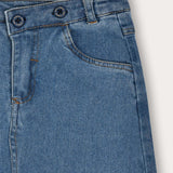 5-pocket denim skirt - blue