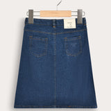 5-pocket denim skirt - dk. blue