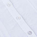 School button-down shirt with emblem - white