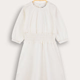 Zipka Denim Dress - White