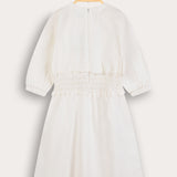 Zipka Denim Dress - White