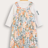 Spring Print Dress - Blue