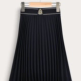 School skirt with logo - Navy