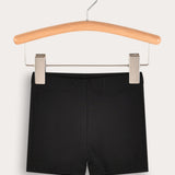 Short model tights - black