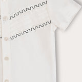 Embroidered Boys' Set - White