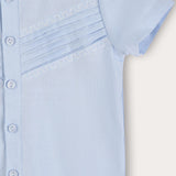 Embroidered Boys Set - Blue