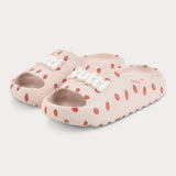 Open summer flip-flops - pink