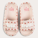 Open summer flip-flops - pink