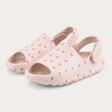 Summer closed-toe slippers - pink