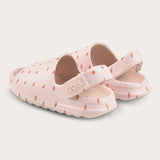 Summer closed-toe slippers - pink
