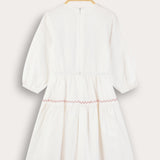 Dress with embroidery - pink