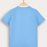Crocheted Pocket Shirt - Blue