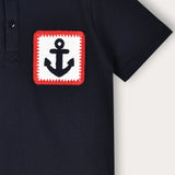 Crochet Pocket Shirt - Navy