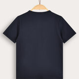 Crochet Pocket Shirt - Navy