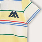Striped shirt with collar - yellow