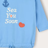 Crocheted Art Shirt - Blue