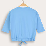 Crocheted Art Shirt - Blue