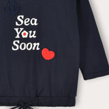 Shirt with crochet art - Navy